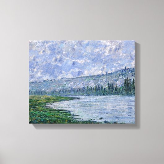 Claude Monet - De Seine in Vetheuil Canvas Afdruk (Voorkant)