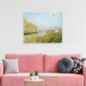 Claude Monet | De Seine te Argenteuil, 1873 Canvas Afdruk (Insitu (Woonkamer))