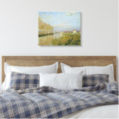 Claude Monet | De Seine te Argenteuil, 1873 Canvas Afdruk (Insitu (Slaapkamer))