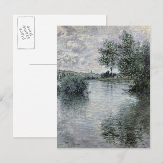 Claude Monet | De Seine te Vetheuil, 1879 Briefkaart (Voorkant / Achterkant)