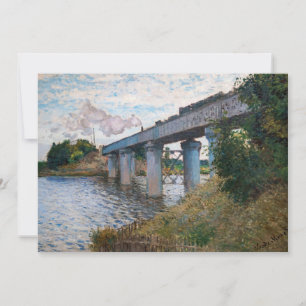 Claude Monet - De spoorbrug bij Argenteuil Kaart