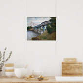 Claude Monet - De spoorbrug bij Argenteuil Poster (Keuken)