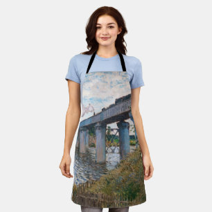 Claude Monet - De spoorbrug bij Argenteuil Schort
