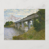 Claude Monet | De spoorwegbrug in Argenteuil Briefkaart (Voorkant)