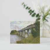 Claude Monet | De spoorwegbrug in Argenteuil Briefkaart (Staand voorkant)