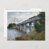 Claude Monet - De spoorwegbrug in Argenteuil Briefkaart (Voorkant / Achterkant)