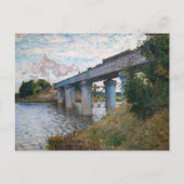 Claude Monet - De spoorwegbrug in Argenteuil Briefkaart (Voorkant)