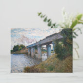 Claude Monet - De spoorwegbrug in Argenteuil Kaart (Staand voorkant)