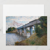 Claude Monet - De spoorwegbrug in Argenteuil Kaart (Voorkant / Achterkant)