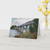 Claude Monet - De spoorwegbrug in Argenteuil Kaart (Gele Bloem)