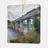 Claude Monet - De spoorwegbrug in Argenteuil Keramisch Ornament (Links)