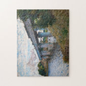 Claude Monet - De spoorwegbrug in Argenteuil Legpuzzel (Verticaal)