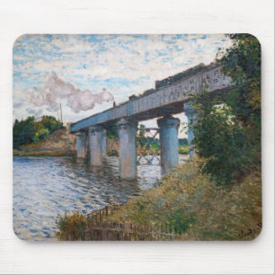 Claude Monet - De spoorwegbrug in Argenteuil Muismat