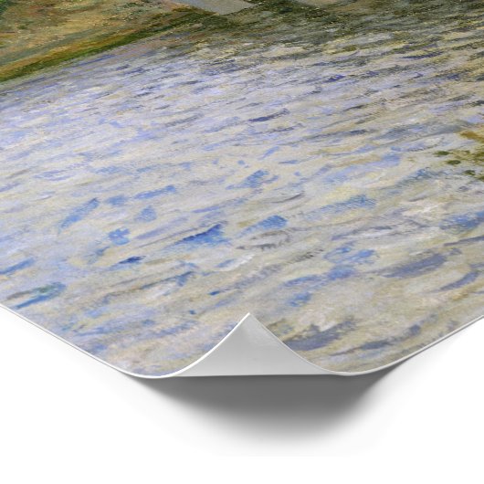 Claude Monet | De spoorwegbrug in Argenteuil Poster (Hoek)