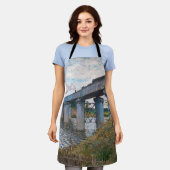 Claude Monet - De spoorwegbrug in Argenteuil Schort (Gedragen)