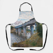 Claude Monet - De spoorwegbrug in Argenteuil Schort (Voorkant)