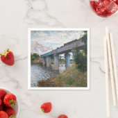 Claude Monet - De spoorwegbrug in Argenteuil Servet (Insitu)