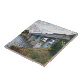 Claude Monet - De spoorwegbrug in Argenteuil Tegeltje (Zijkant)