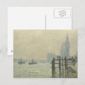 Claude Monet - De Theems in Westminster Briefkaart (Voorkant / Achterkant)