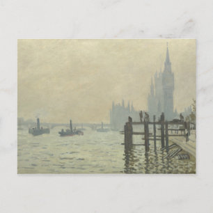 Claude Monet - De Theems in Westminster Briefkaart