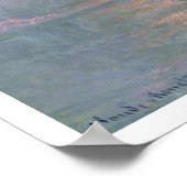 Claude Monet | De Theems met het Kiekruis Poster (Hoek)