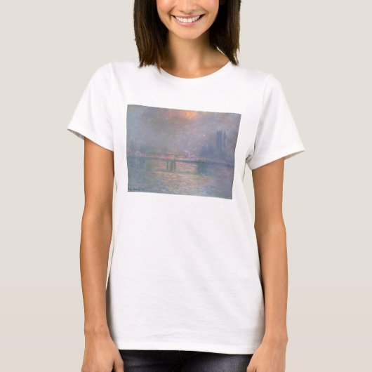Claude Monet | De Theems met het Kiekruis T-shirt (Voorkant)