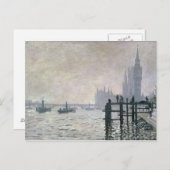 Claude Monet | De Theems onder Westminster Briefkaart (Voorkant / Achterkant)
