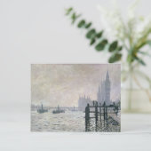 Claude Monet | De Theems onder Westminster Briefkaart (Staand voorkant)
