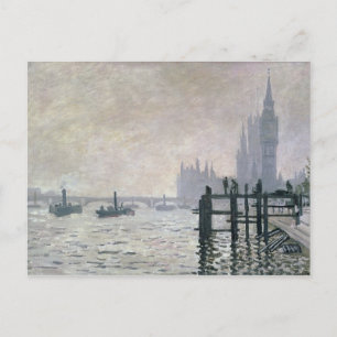 Claude Monet   De Theems onder Westminster Briefkaart