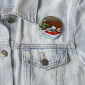 Claude Monet - De Theeset, Ronde Button 5,7 Cm (In situ)