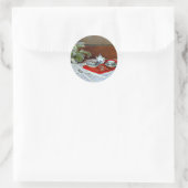 Claude Monet - De Theeset, Ronde Sticker (Tas)