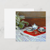 Claude Monet - De Theeset, Save The Date (Voorkant / Achterkant)