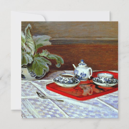 Claude Monet - De Theeset, Save The Date (Voorkant)