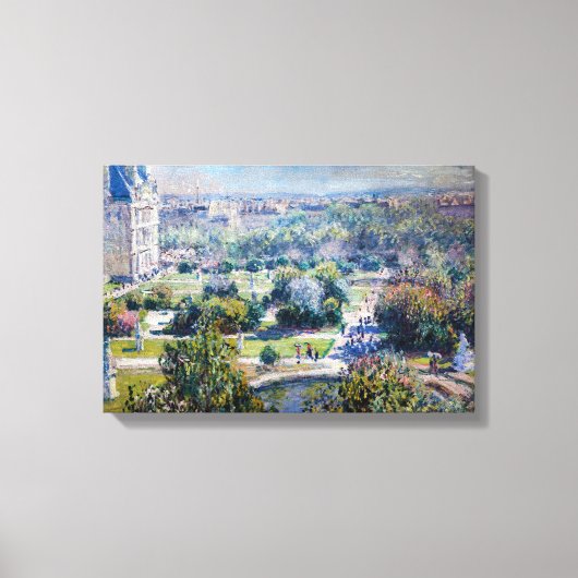 Claude Monet - De Tuilerieën Canvas Afdruk (Voorkant)
