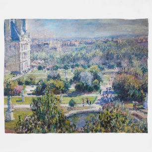 Claude Monet - De Tuilerieën Fleece Deken