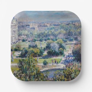Claude Monet - De Tuilerieën Papieren Bordje