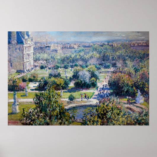 Claude Monet - De Tuilerieën Poster (Voorkant)