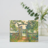 Claude Monet De tuin in Vetheuil Briefkaart (Staand voorkant)