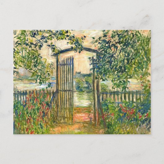 Claude Monet De tuin in Vetheuil Briefkaart (Voorkant)