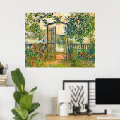 Claude Monet: De tuin in Vetheuil Poster (Thuiskantoor)