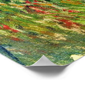 Claude Monet: De tuin in Vetheuil Poster (Hoek)