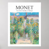 Claude Monet De tuin van de kunstenaar bij Vetheui Poster (Voorkant)