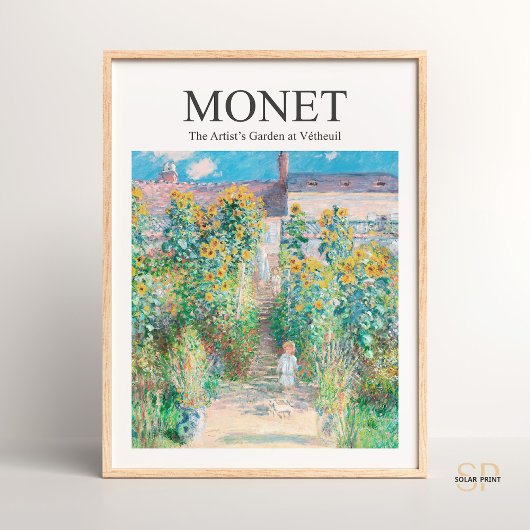 Claude Monet De tuin van de kunstenaar bij Vetheui Poster