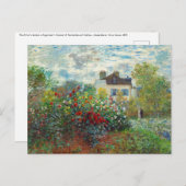 Claude Monet - De tuin van de kunstenaar in Argent Briefkaart (Voorkant / Achterkant)
