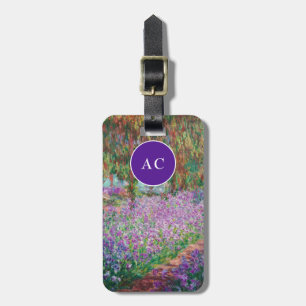 Claude Monet - De tuin van de kunstenaar in Givern Bagagelabel