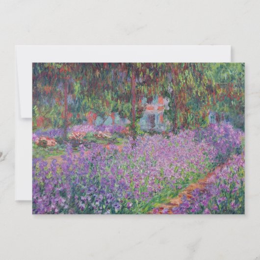 Claude Monet | De tuin van de kunstenaar in Givern Bedankkaart (Voorkant)