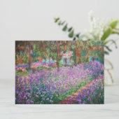 Claude Monet - De tuin van de kunstenaar in Givern Bedankkaart (Staand voorkant)