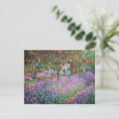 Claude Monet - De tuin van de kunstenaar in Givern Briefkaart (Staand voorkant)
