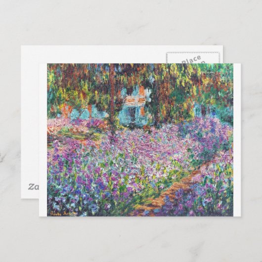Claude Monet - De tuin van de kunstenaar in Givern Briefkaart (Voorkant / Achterkant)