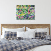 Claude Monet - De tuin van de kunstenaar in Givern Canvas Afdruk (Insitu (Slaapkamer))